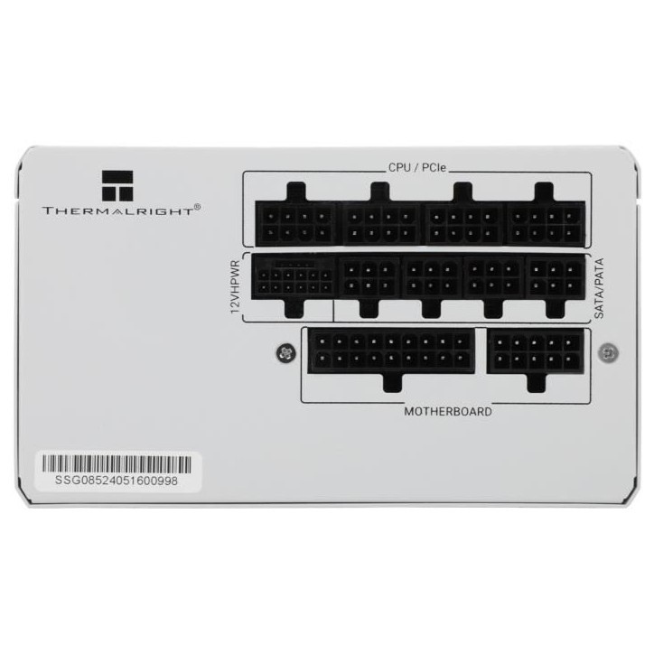 Alimentation PC modulaire - THERMALRIGHT SG850-W - 80+ Gold - Blanc Alimentation PC modulaire - THERMALRIGHT SG850-W - 80+ Gold - Blanc