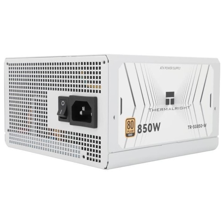 Alimentation PC modulaire - THERMALRIGHT SG850-W - 80+ Gold - Blanc Alimentation PC modulaire - THERMALRIGHT SG850-W - 80+ Gold - Blanc