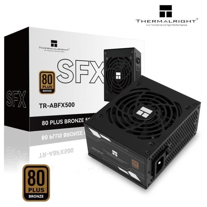 Alimentation PC non modulaire - THERMALRIGHT ABFX 500 - 80+ Bronze - Noir