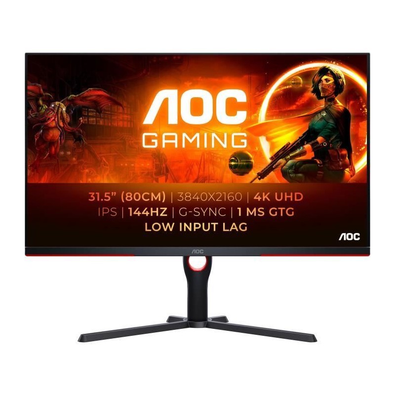 Ecran PC Gamer - AOC - 31,5 - UHD - 144Hz - Dalle Fast IPS - 1ms - Aju Ecran PC Gamer - AOC - 31,5 - UHD - 144Hz - Dalle Fast IPS - 1ms - Aju