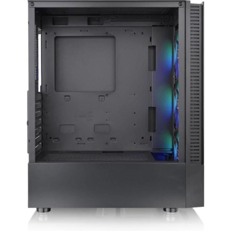 Boîtier PC Moyen Tour sans alim - THERMALTAKE View 200 TG ARGB (Noir) - ATX/Micro ATX - 3x120mm A-RGB - USB 3.0/2.0 - Verre tre