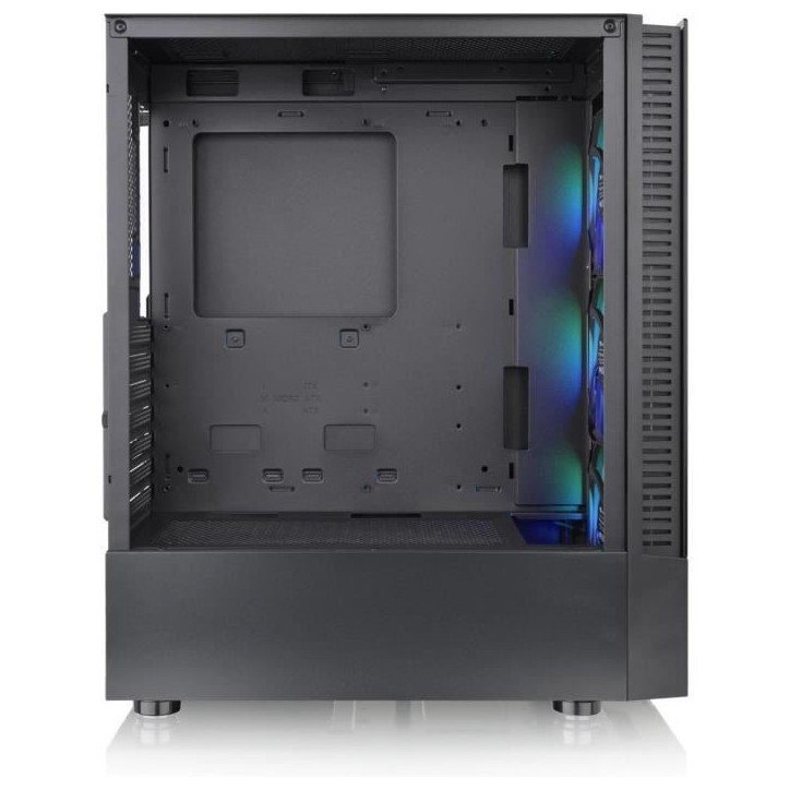 Boîtier PC Moyen Tour sans alim - THERMALTAKE View 200 TG ARGB (Noir) - ATX/Micro ATX - 3x120mm A-RGB - USB 3.0/2.0 - Verre tre Boîtier PC Moyen Tour sans alim - THERMALTAKE View 200 TG ARGB (Noir) - ATX/Micro ATX - 3x120mm A-RGB - USB 3.0/2.0 - Verre tre