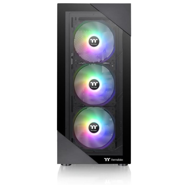 Boîtier PC Moyen Tour sans alim - THERMALTAKE View 200 TG ARGB (Noir) - ATX/Micro ATX - 3x120mm A-RGB - USB 3.0/2.0 - Verre tre Boîtier PC Moyen Tour sans alim - THERMALTAKE View 200 TG ARGB (Noir) - ATX/Micro ATX - 3x120mm A-RGB - USB 3.0/2.0 - Verre tre
