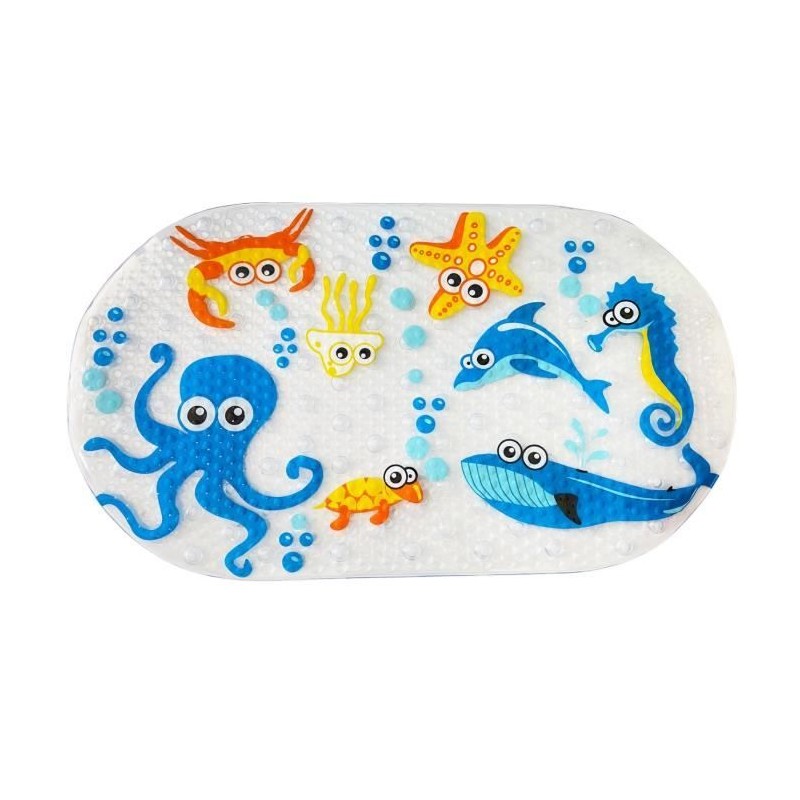 Tapis de bain - THERMOBABY - Antidérapant - Motifs d'animaux marins