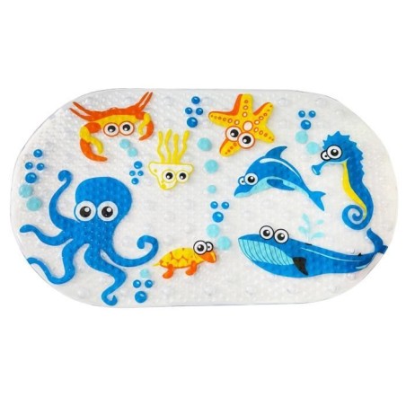 Tapis de bain - THERMOBABY - Antidérapant - Motifs d'animaux marins