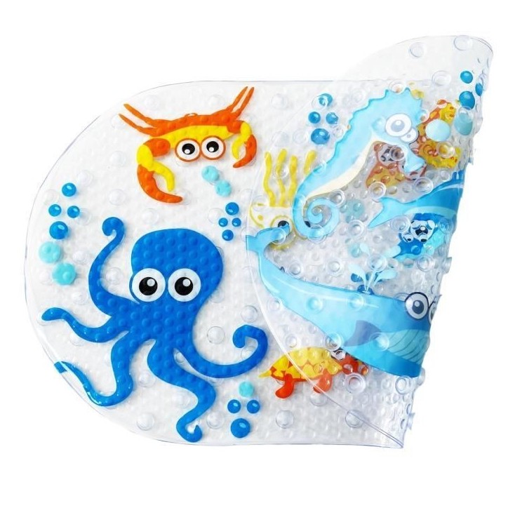 Tapis de bain - THERMOBABY - Antidérapant - Motifs d'animaux marins Tapis de bain - THERMOBABY - Antidérapant - Motifs d'animaux marins