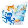 Tapis de bain - THERMOBABY - Antidérapant - Motifs d'animaux marins
