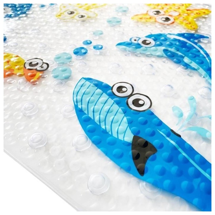 Tapis de bain - THERMOBABY - Antidérapant - Motifs d'animaux marins Tapis de bain - THERMOBABY - Antidérapant - Motifs d'animaux marins