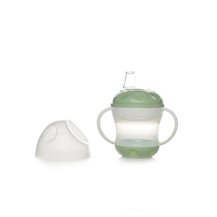 Tasse anti-fuites - THERMOBABY - Vert Céladon - 180 ml - Ergonomique et hygiénique