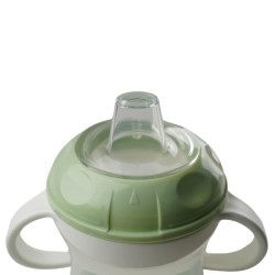 Tasse anti-fuites - THERMOBABY - Vert Céladon - 180 ml - Ergonomique