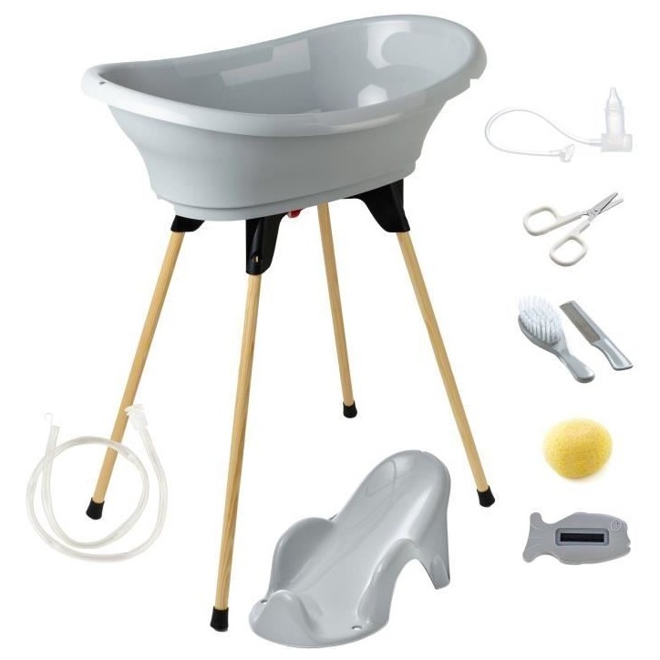 Pack bain - THERMOBABY - VASCO 9 en 1 - Gris Charme