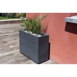 EDA Bac a fleurs Muret Loft GRAPHIT - 46 L - 78,5 x 29,5 x 60 cm - Gri