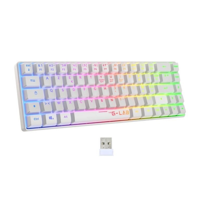 Clavier Gamer - Membrane - The G-Lab - KEYZ HYDROGEN WL - Rétroélair Clavier Gamer - Membrane - The G-Lab - KEYZ HYDROGEN WL - Rétroélair