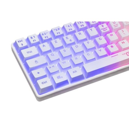 Clavier Gamer - Membrane - The G-Lab - KEYZ HYDROGEN WL - Rétroélairage arc-en-ciel - Sans fil - Semi mécanqiue - Azerty - Bl