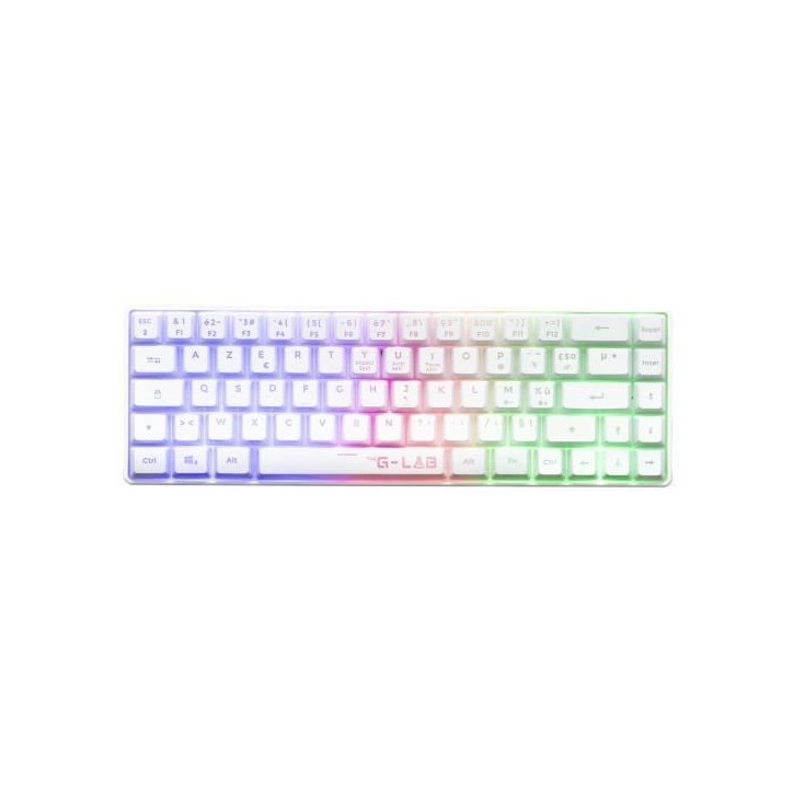 Clavier Gamer - Membrane - The G-Lab - KEYZ HYDROGEN WL - Rétroélairage arc-en-ciel - Sans fil - Semi mécanqiue - Azerty - Bl Clavier Gamer - Membrane - The G-Lab - KEYZ HYDROGEN WL - Rétroélairage arc-en-ciel - Sans fil - Semi mécanqiue - Azerty - Bl
