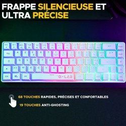 Clavier Gamer - Membrane - The G-Lab - KEYZ HYDROGEN WL - Rétroélair