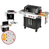 Grand barbecue Weber Genesis - KLEIN - 9445 - Bois FSC - Avec accessoi