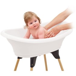 Kit baignoire VASCO Blanc Muguet : baignoire + pieds + tuyau de vidang