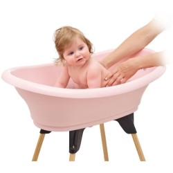THERMOBABY KIT BAIGNOIRE VASCO Rose Poudré : baignoire + pieds + tuya