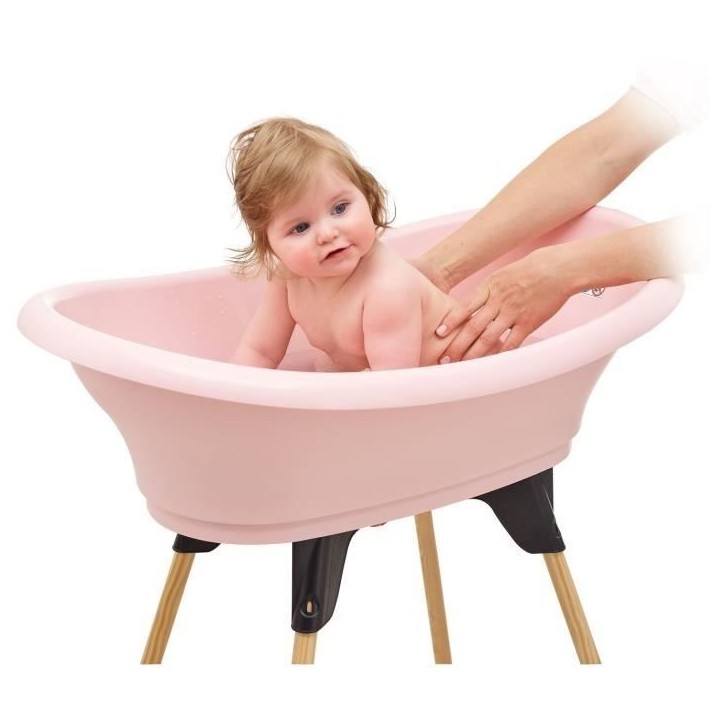 THERMOBABY KIT BAIGNOIRE VASCO Rose Poudré : baignoire + pieds + tuyau de vidange THERMOBABY KIT BAIGNOIRE VASCO Rose Poudré : baignoire + pieds + tuyau de vidange