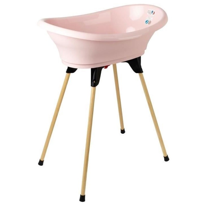 THERMOBABY KIT BAIGNOIRE VASCO Rose Poudré : baignoire + pieds + tuyau de vidange THERMOBABY KIT BAIGNOIRE VASCO Rose Poudré : baignoire + pieds + tuyau de vidange