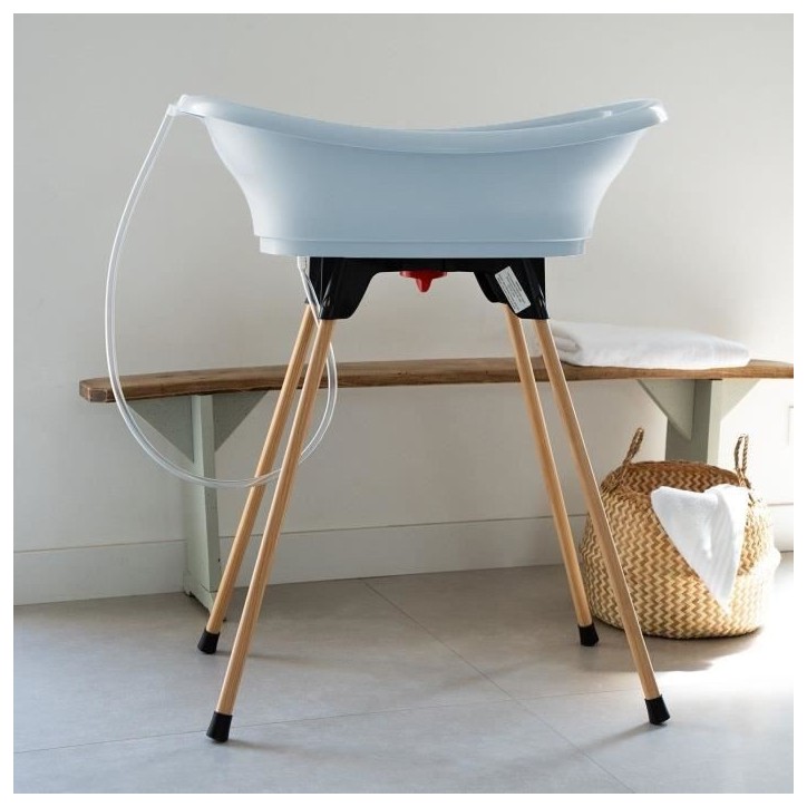 Kit baignoire VASCO Fleur Bleue - 3 en 1 - 800*500*270 - Bleu - THERMOBABY Kit baignoire VASCO Fleur Bleue - 3 en 1 - 800*500*270 - Bleu - THERMOBABY