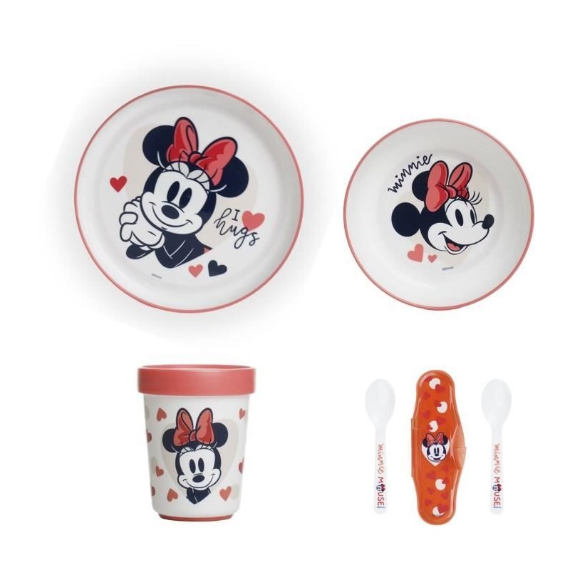 Pack repas 2eme âge THERMOBABY MINNIE - Assiette + bol + gobelet + se