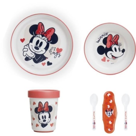 Pack repas 2eme âge THERMOBABY MINNIE - Assiette + bol + gobelet + se