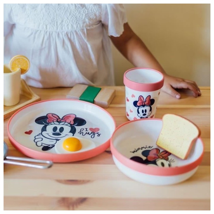 Pack repas 2eme âge THERMOBABY MINNIE - Assiette + bol + gobelet + set de 2 cuilleres Pack repas 2eme âge THERMOBABY MINNIE - Assiette + bol + gobelet + set de 2 cuilleres