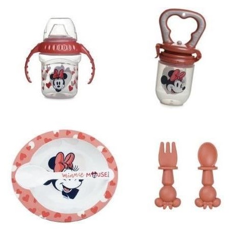 Pack repas 1er age THERMOBABY MINNIE - 1 grignoteuse + 1 bol avec cuil