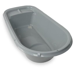 Baignoire bébé - THERMOBABY - Luxe Gris Charme - Taille adaptée - S