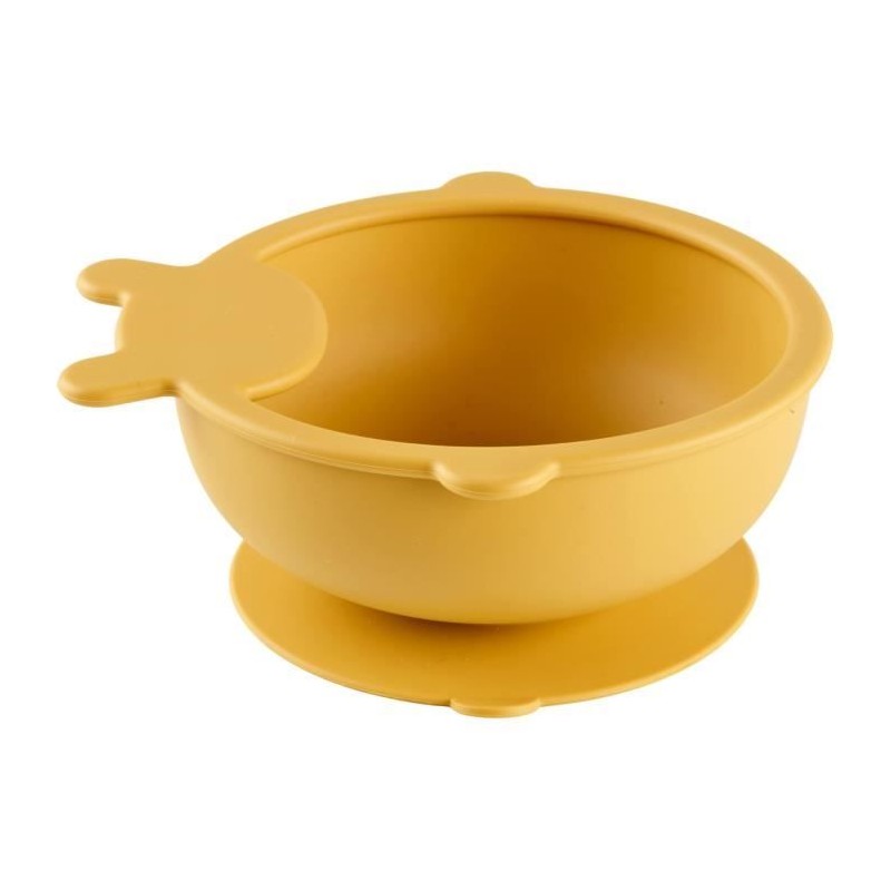 Bol Ventouse - THERMOBABY - Silicone - Jaune Miel, antidérapant et in Bol Ventouse - THERMOBABY - Silicone - Jaune Miel, antidérapant et in