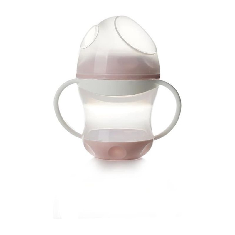 THERMOBABY Tasse anti-fuites + couv - Rose poudré THERMOBABY Tasse anti-fuites + couv - Rose poudré