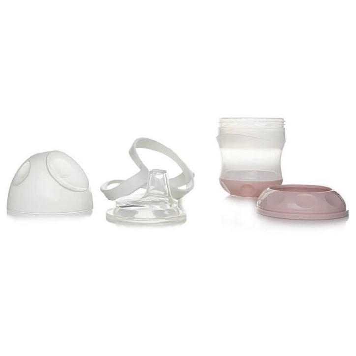 THERMOBABY Tasse anti-fuites + couv - Rose poudré THERMOBABY Tasse anti-fuites + couv - Rose poudré