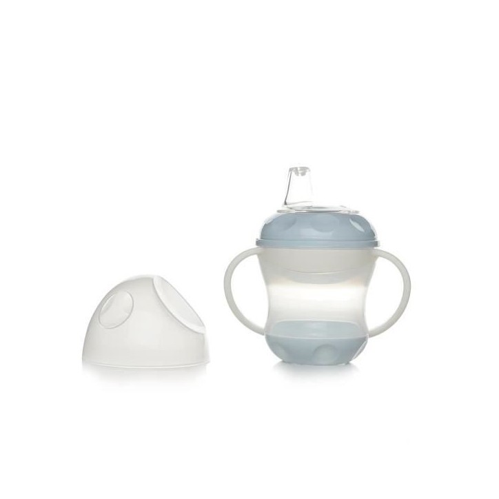 THERMOBABY Tasse anti-fuites + couv - Fleur bleue THERMOBABY Tasse anti-fuites + couv - Fleur bleue