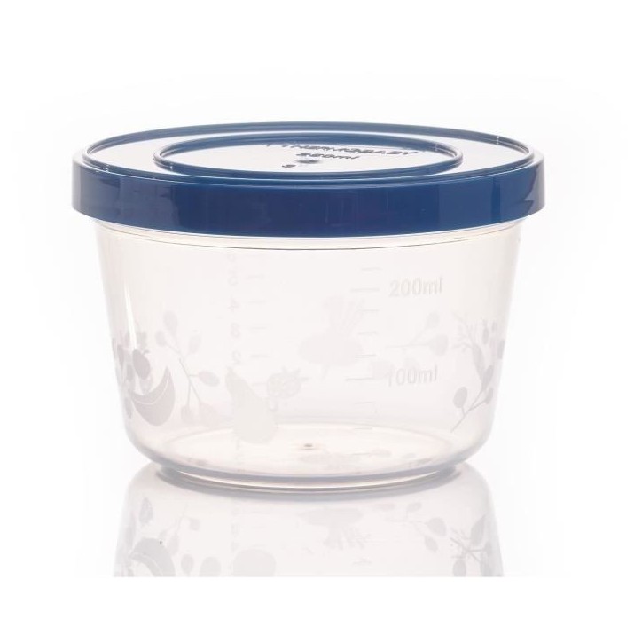 Lot de 5 boîtes de conservation - THERMOBABY - 250 ml - Hermétiques et sans BPA Lot de 5 boîtes de conservation - THERMOBABY - 250 ml - Hermétiques et sans BPA