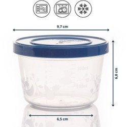 Lot de 5 boîtes de conservation - THERMOBABY - 250 ml - Hermétiques