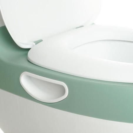 Mini toilette - THERMOBABY - Vert Sauge - Confortable avec bruit de chasse d'eau