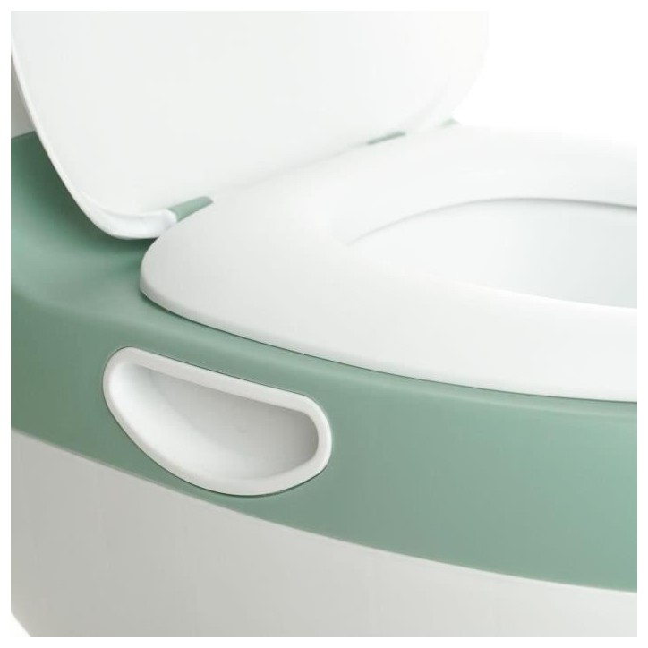 Mini toilette - THERMOBABY - Vert Sauge - Confortable avec bruit de chasse d'eau