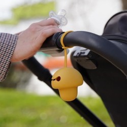 Range tétine - THERMOBABY - Silicone - Jaune Miel - Doux et sans BPA