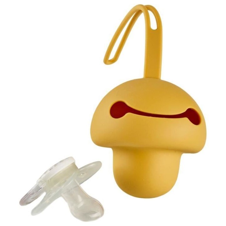 Range tétine - THERMOBABY - Silicone - Jaune Miel - Doux et sans BPA Range tétine - THERMOBABY - Silicone - Jaune Miel - Doux et sans BPA