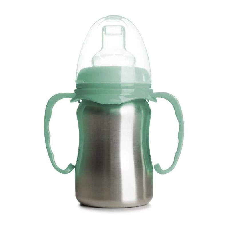 Tasse d'apprentissage - THERMOBABY - Inox - 180 ml - Vert Cactus - Erg