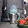 Tasse d'apprentissage - THERMOBABY - Inox - 180 ml - Vert Cactus - Erg