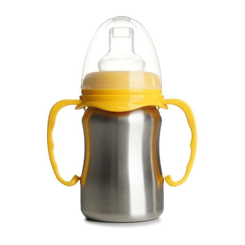 Tasse d'apprentissage - THERMOBABY - Inox - 180 ml - Jaune Mangue - Er Tasse d'apprentissage - THERMOBABY - Inox - 180 ml - Jaune Mangue - Er