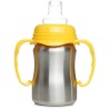 Tasse d'apprentissage - THERMOBABY - Inox - 180 ml - Jaune Mangue - Er