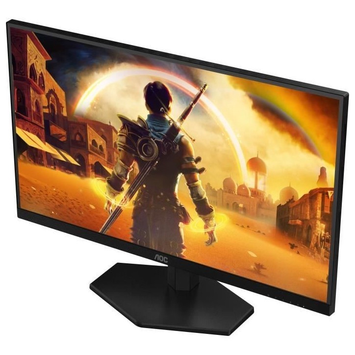 Ecran PC Gamer - AOC - 27 - FHD - 180Hz - Dalle Fast IPS - 0,5ms - Ajustable en hauteur - 27G42E