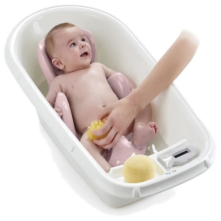 THERMOBABY Transat de bain babycoon - Rose poudré