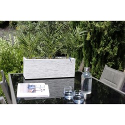EDA Balconniere GRAPHIT UP - 25 L - 59 x 19,5 x 22,8 cm - Blanc cérus