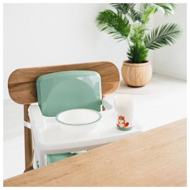 Rehausseur de chaise - THERMOBABY - GUSTO 2-en-1 - Vert Sauge - Evolutif et transportable Rehausseur de chaise - THERMOBABY - GUSTO 2-en-1 - Vert Sauge - Evolutif et transportable