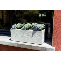 EDA Balconniere GRAPHIT UP - 25 L - 59 x 19,5 x 22,8 cm - Blanc cérus